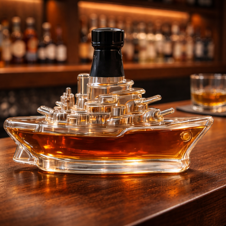 Travis | Whiskeyflaske med maritimt skipsdesign