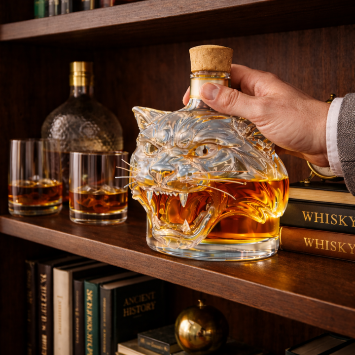 Joseph | Whiskeyflaske med tigerdesign
