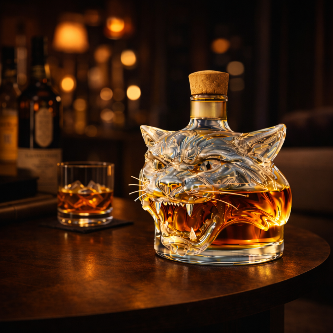 Joseph | Whiskeyflaske med tigerdesign