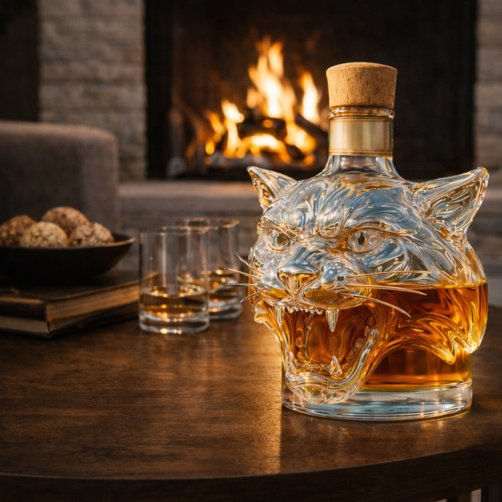 Joseph | Whiskeyflaske med tigerdesign