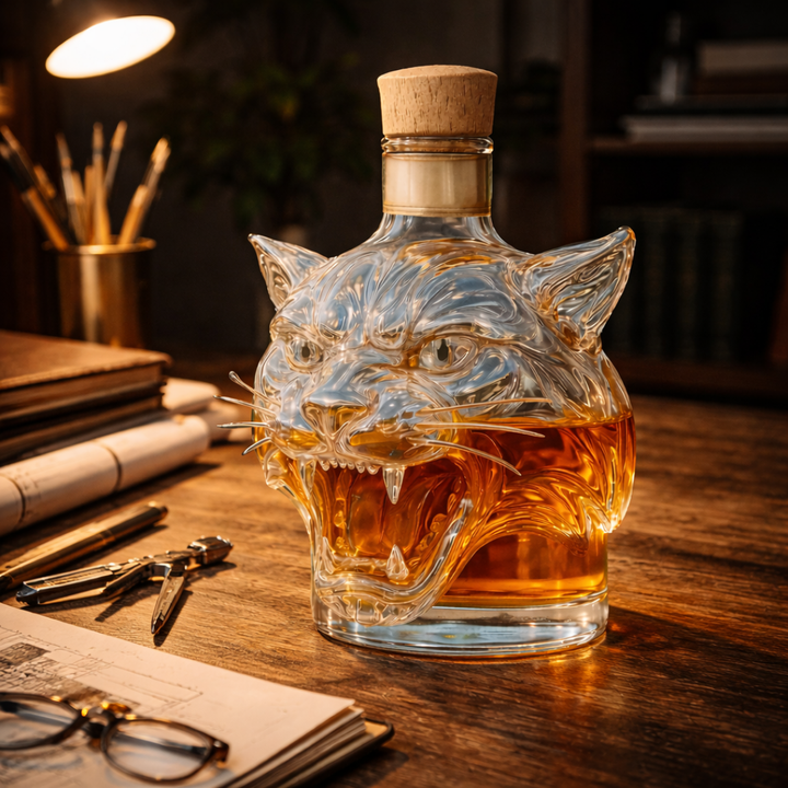 Joseph | Whiskeyflaske med tigerdesign