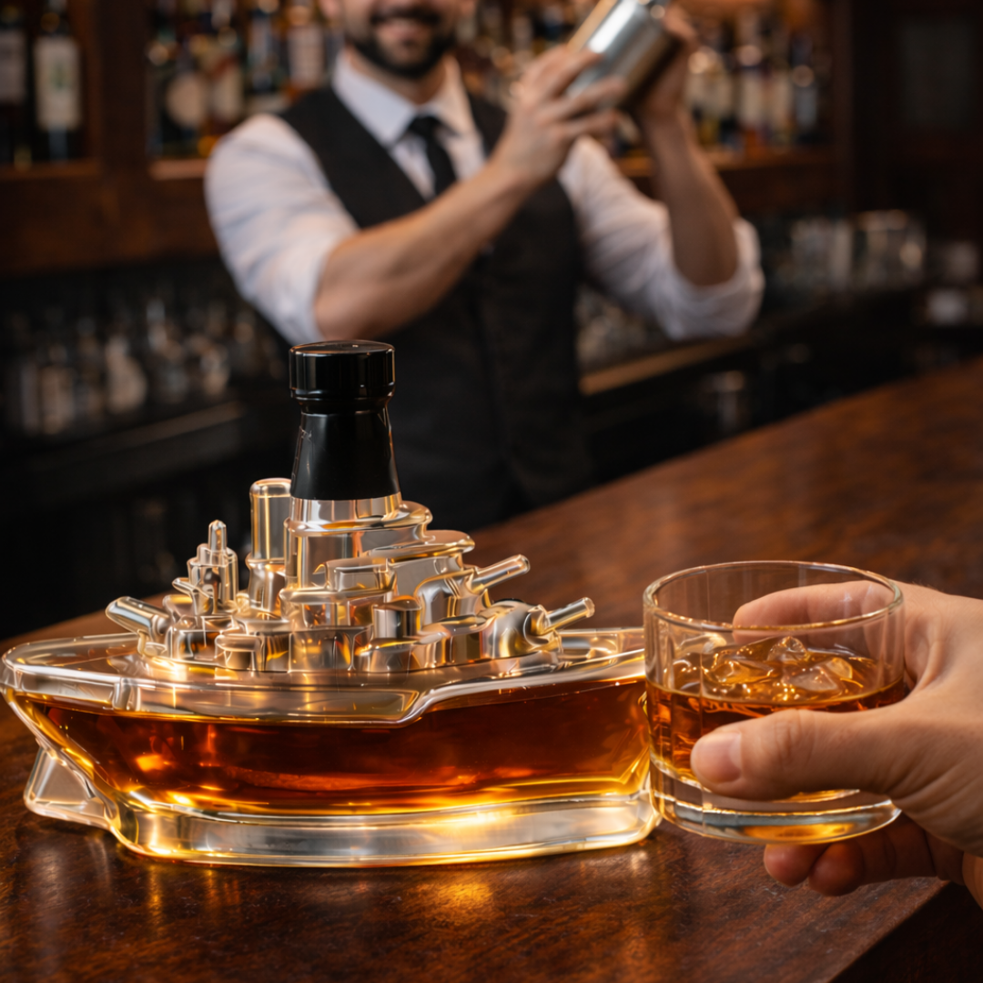 Travis | Whiskeyflaske med maritimt skipsdesign