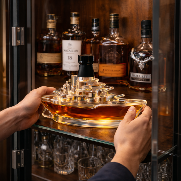 Travis | Whiskeyflaske med maritimt skipsdesign
