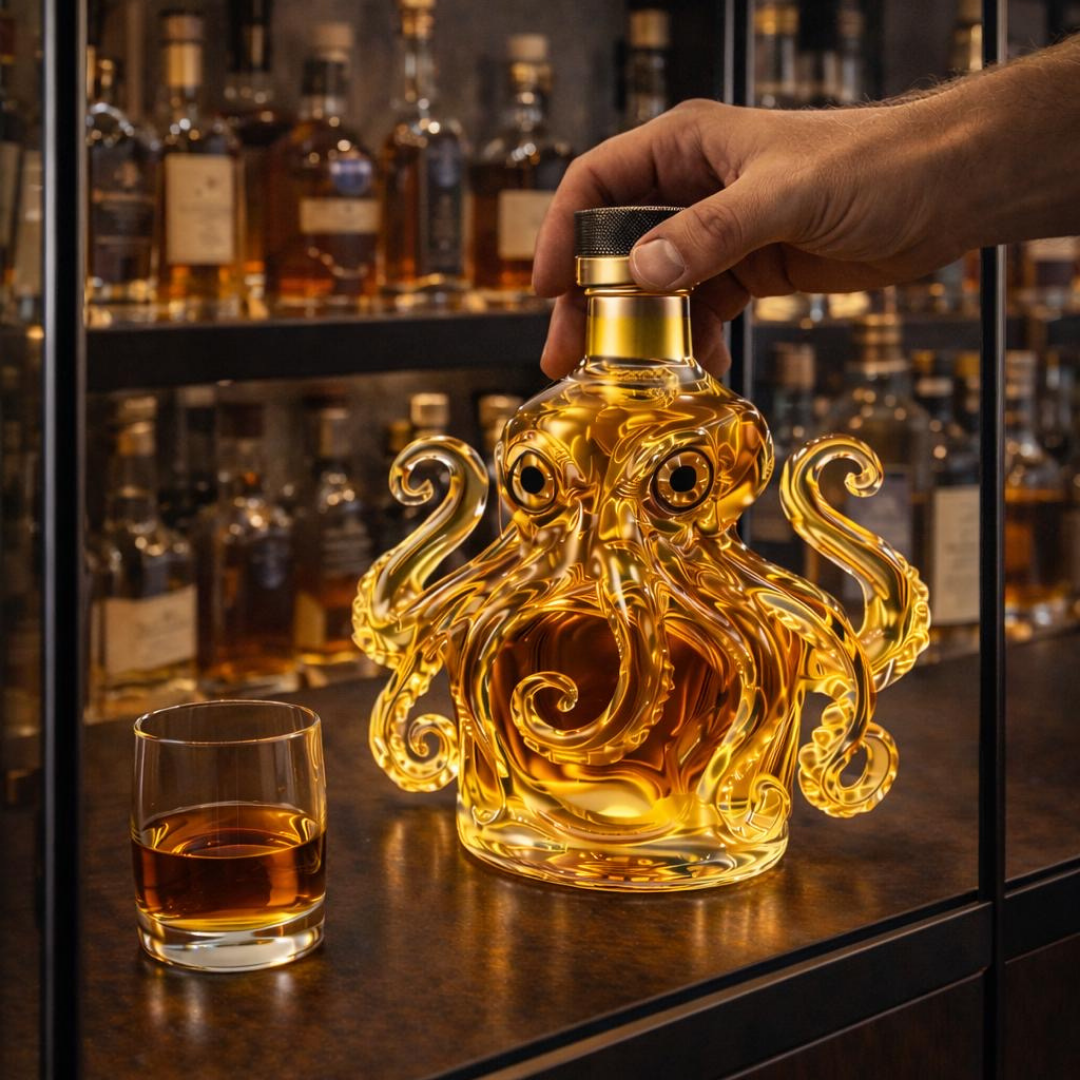 Dale | Whiskeyflaske med blekksprutdesign