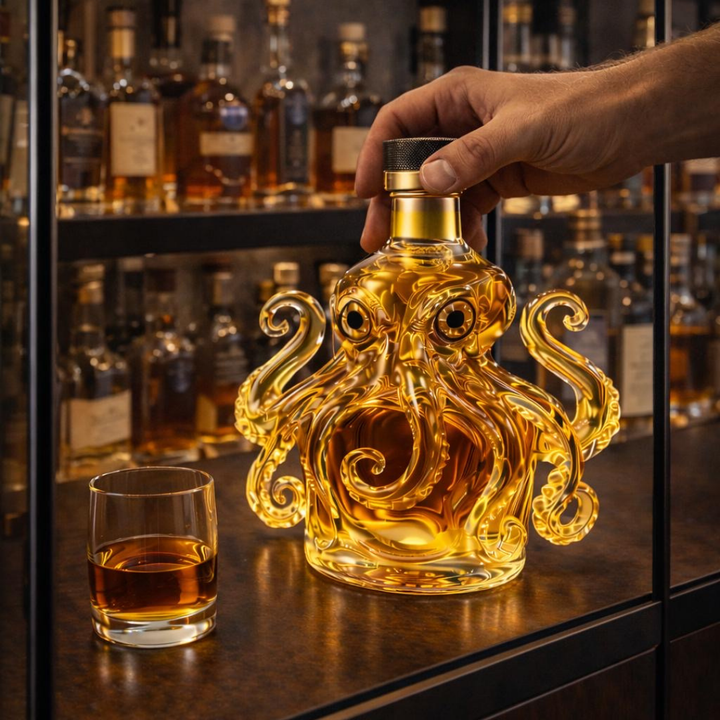 Dale | Whiskeyflaske med blekksprutdesign