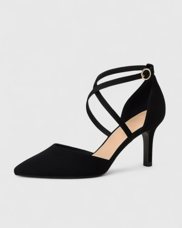 Jasmine | Elegante lange spisse hæler med blonder