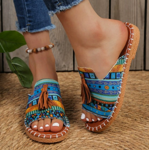 Claire | Stilig Prikkete Ortopedisk Sandal