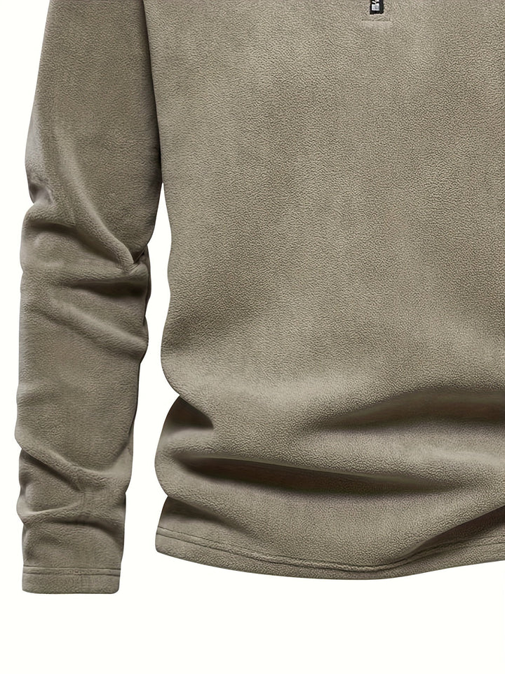 Hugo | Pullover med halvlange glidelås og ståkrage