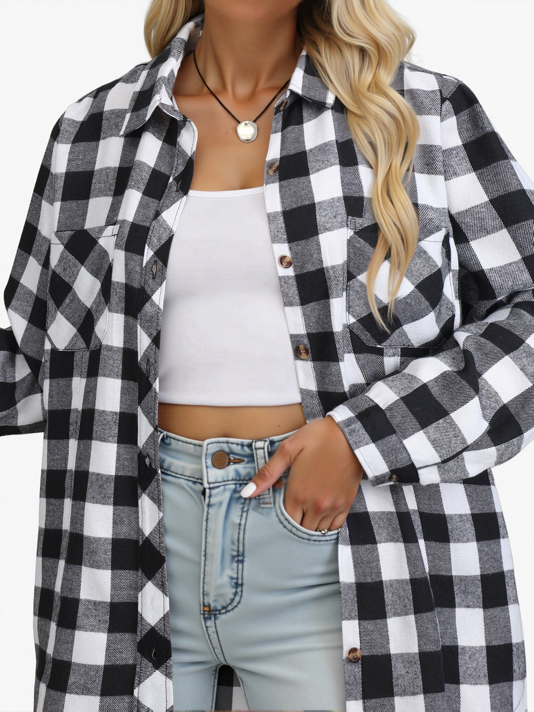 Everly | Casual Buffalo Check Skjorte
