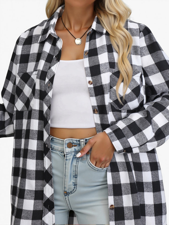 Everly | Casual Buffalo Check Skjorte