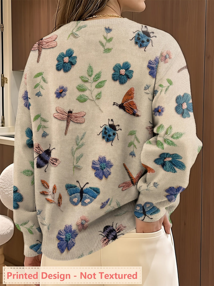 Elsie | Botanisk Trykk Crewneck Genser