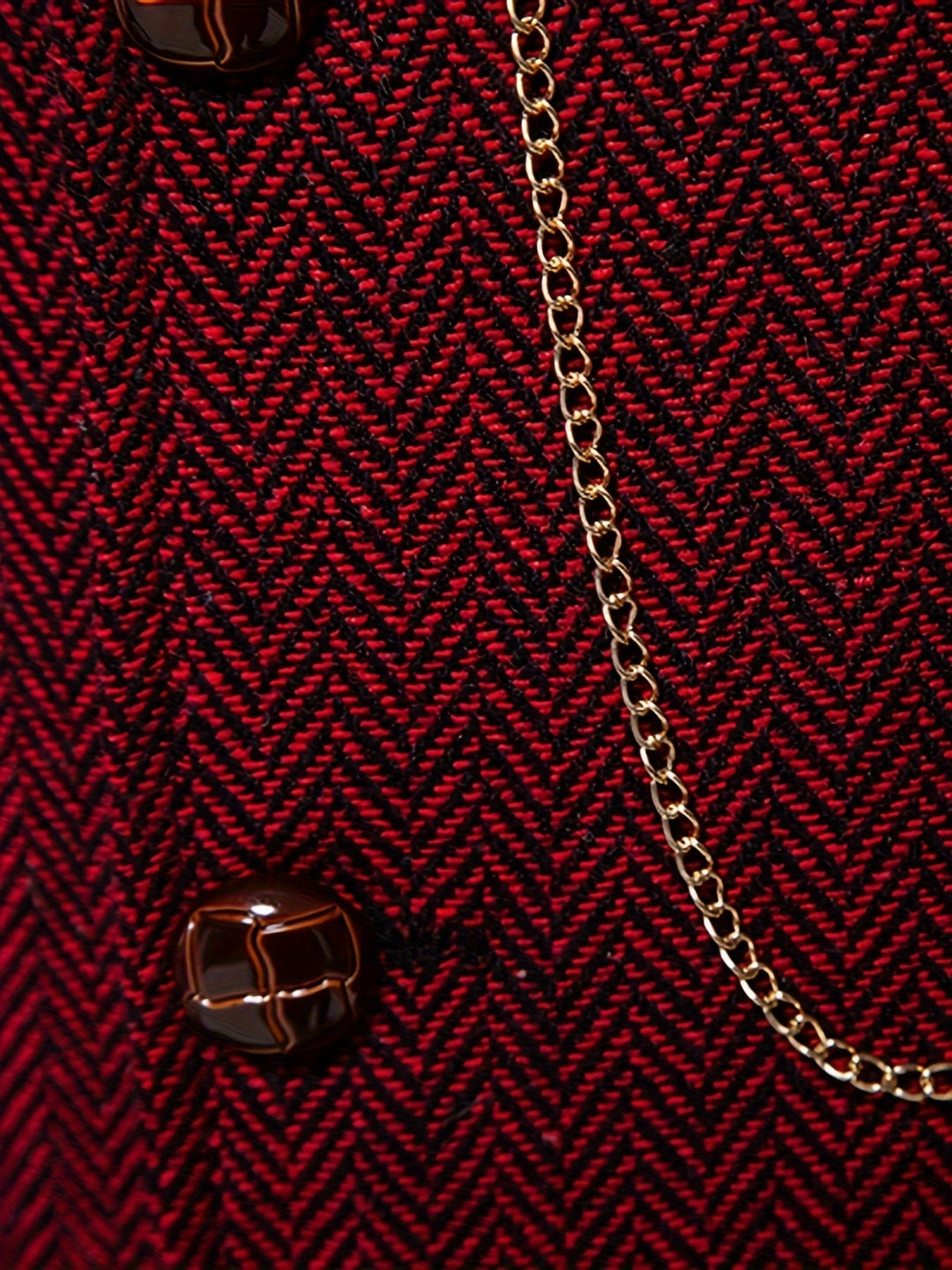 Edmund | Herringbone Enkeltknapp Vest