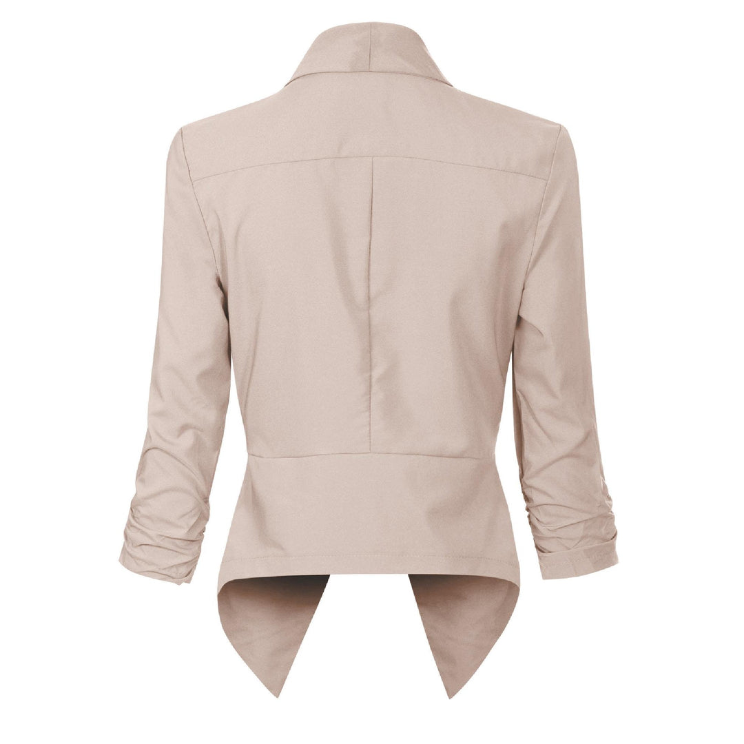 Penelope | Åpen front drapert blazer