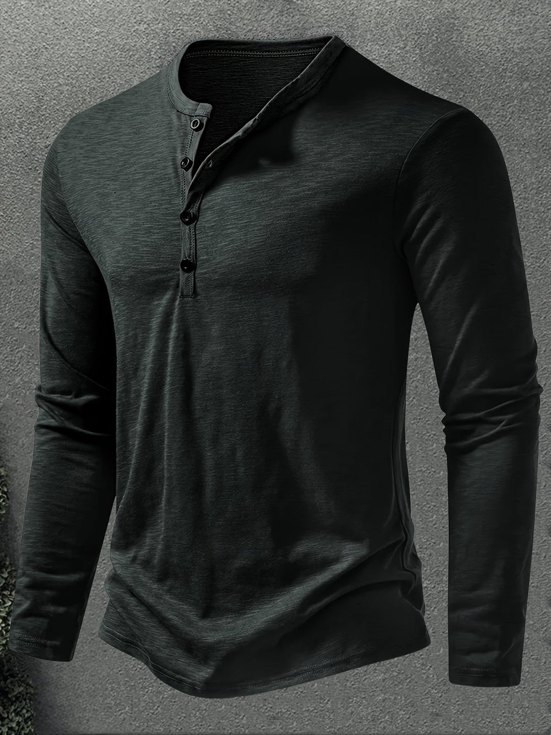 Dalton | Klassisk Henley med Knappelukking