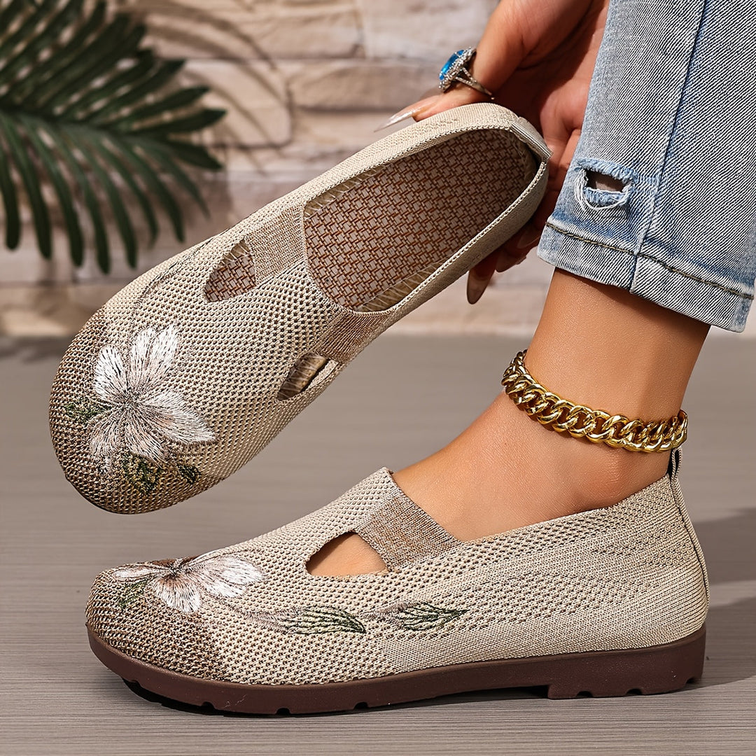 Marjorie | Broderte Slip-On Sko