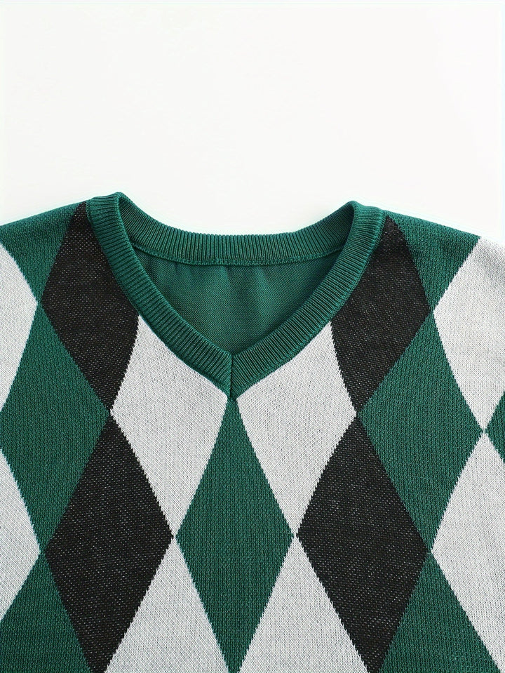 Chandler | Klassisk Argyle Genservest