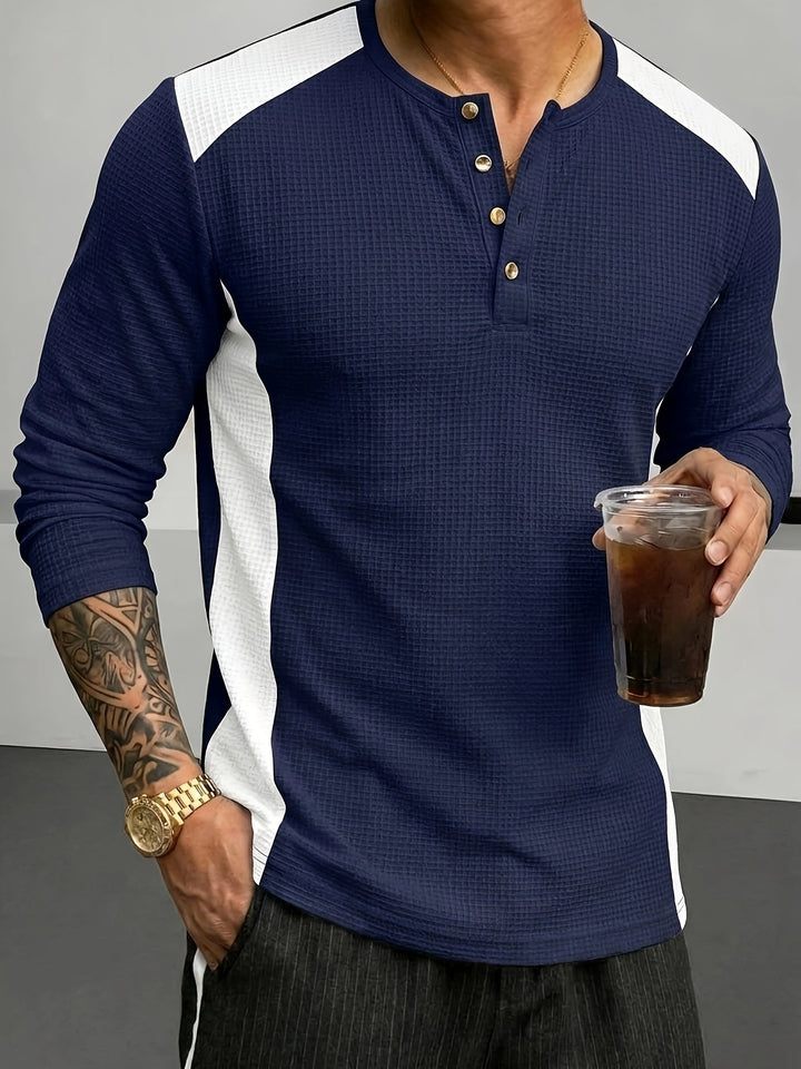 Curtis | Strukturert Langermet Henley