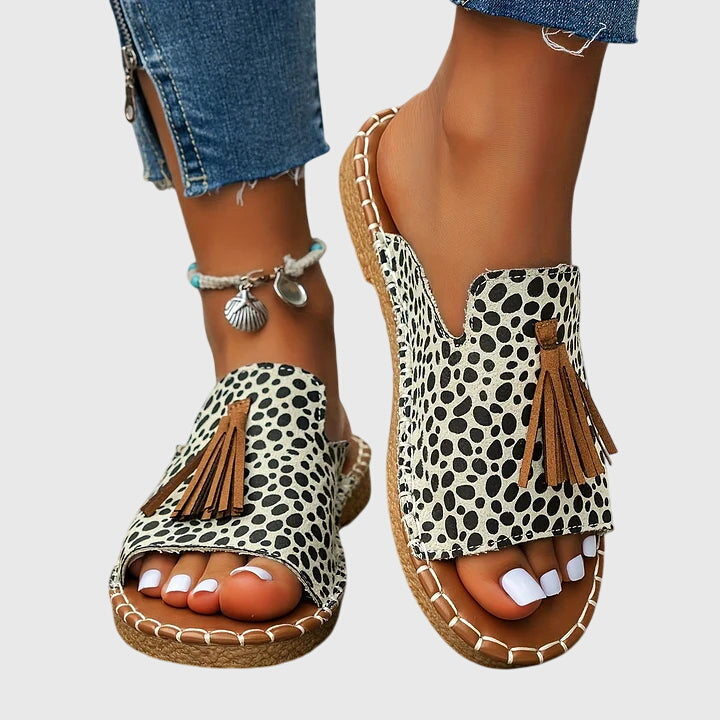 Claire | Stilig Prikkete Ortopedisk Sandal