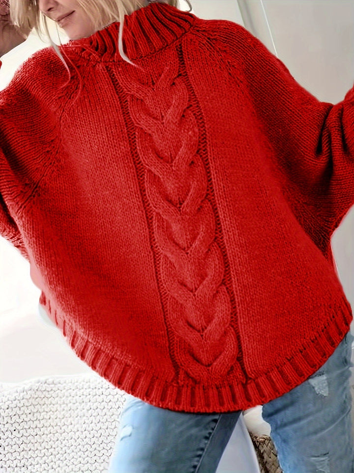 Gwendolyn | Kabelstrikket Turtleneck Genser