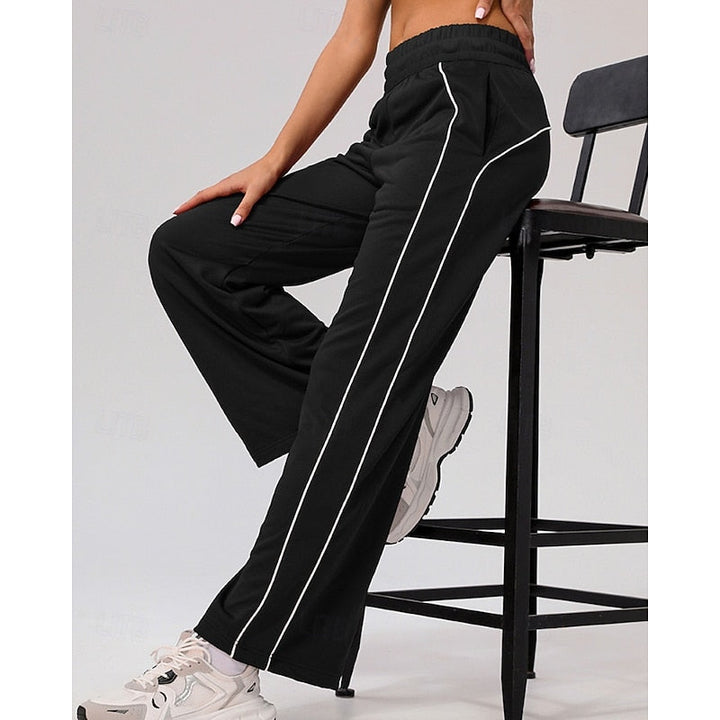 Maisie | Avslappede joggebukser med sidestripe