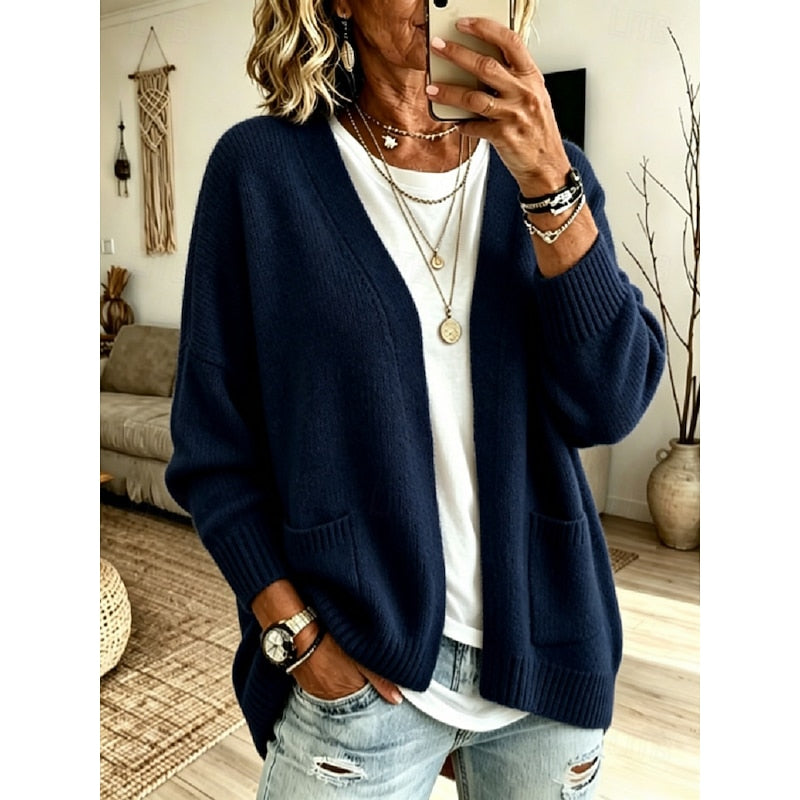 Iris | Casual Cardigan med Åpen Front