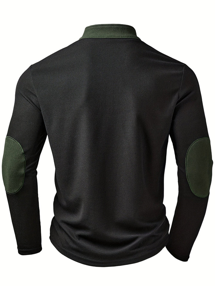 Rory | Strukturert Colorblock Quarter-Zip Genser