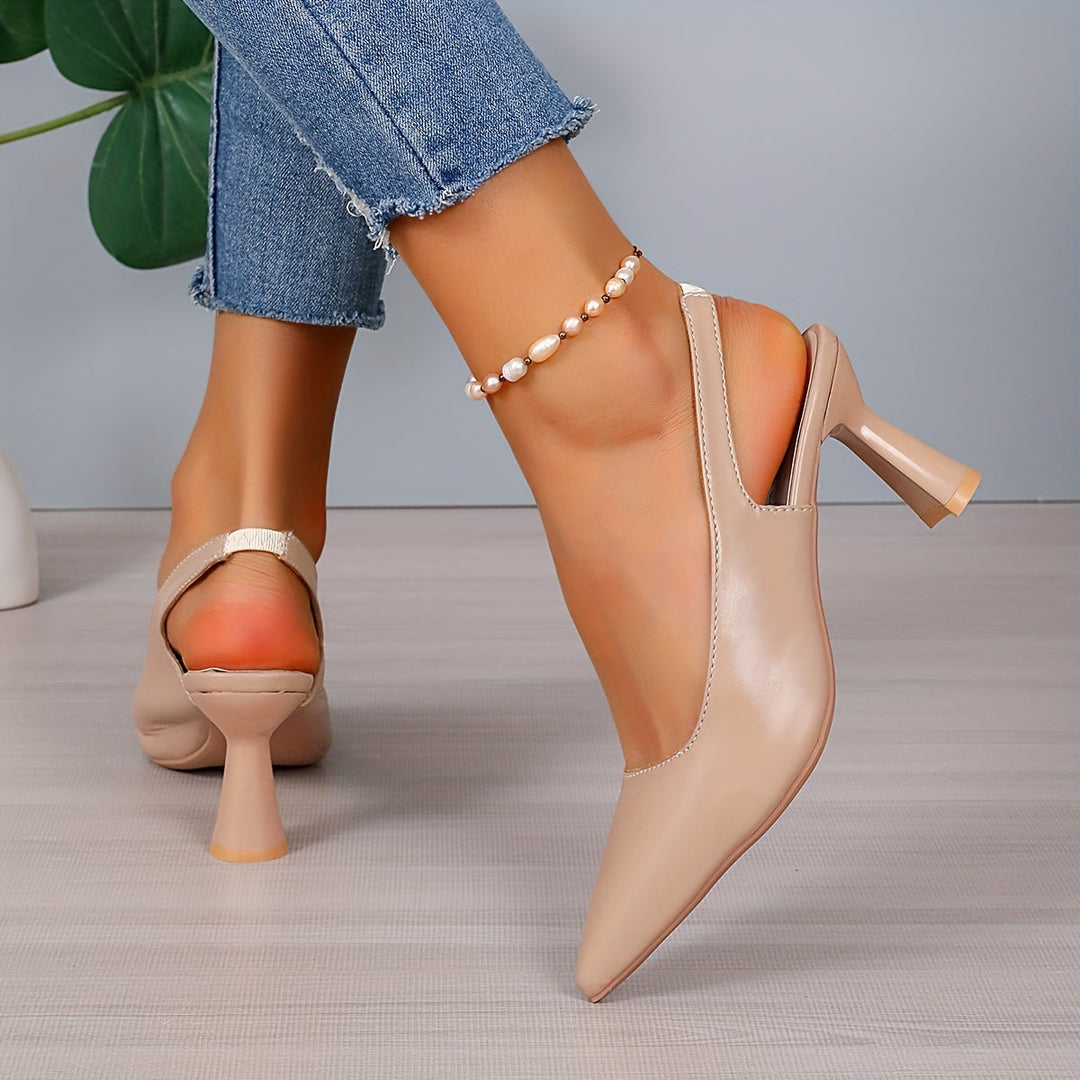 Sophia | Elegant Slingback Spisse Hæler