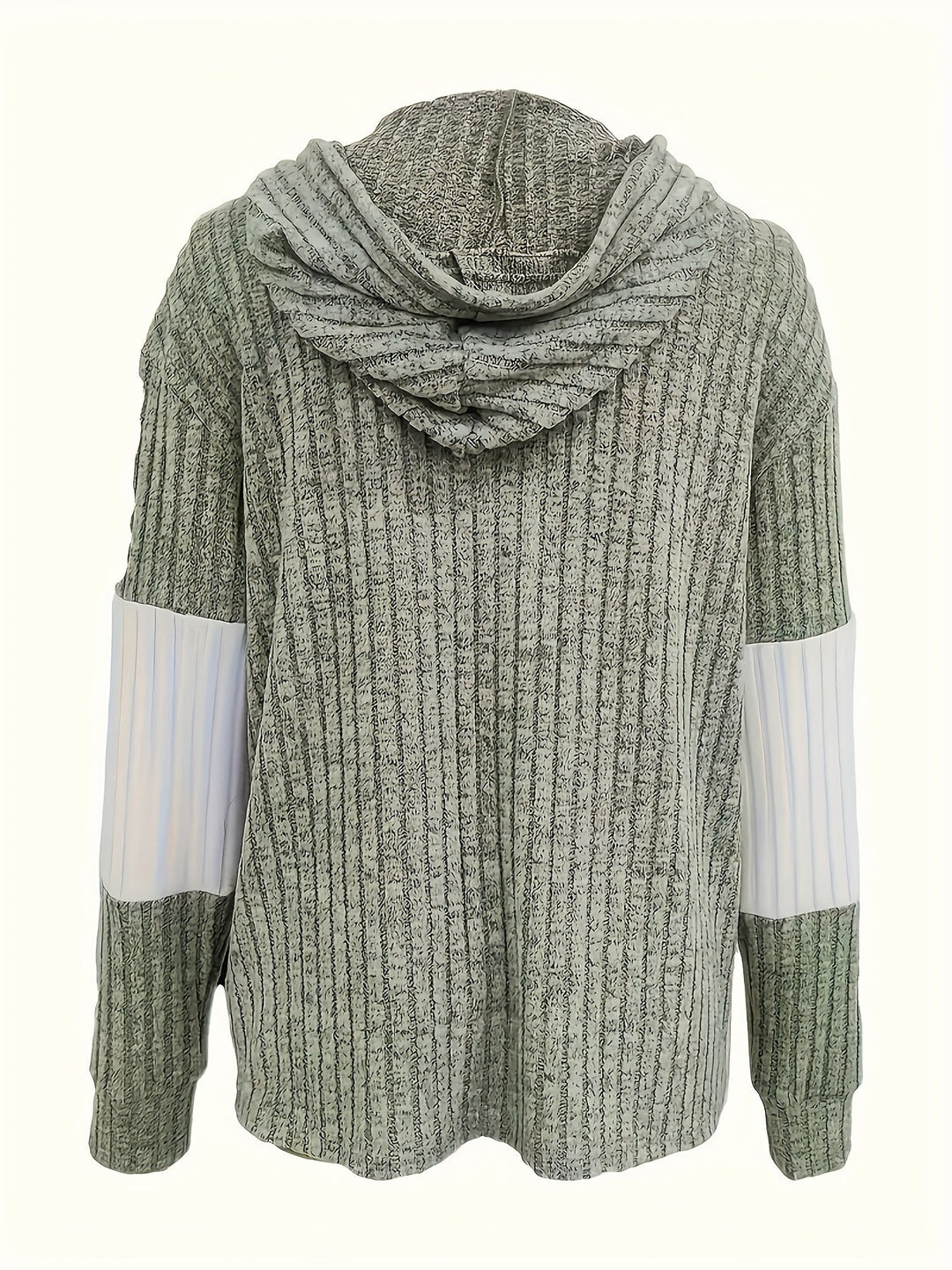 Cecilia | Strukturert Colorblock Hettegenser