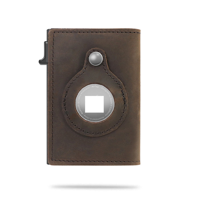 Slank RFID-lommebok med pop-up-kort i svart