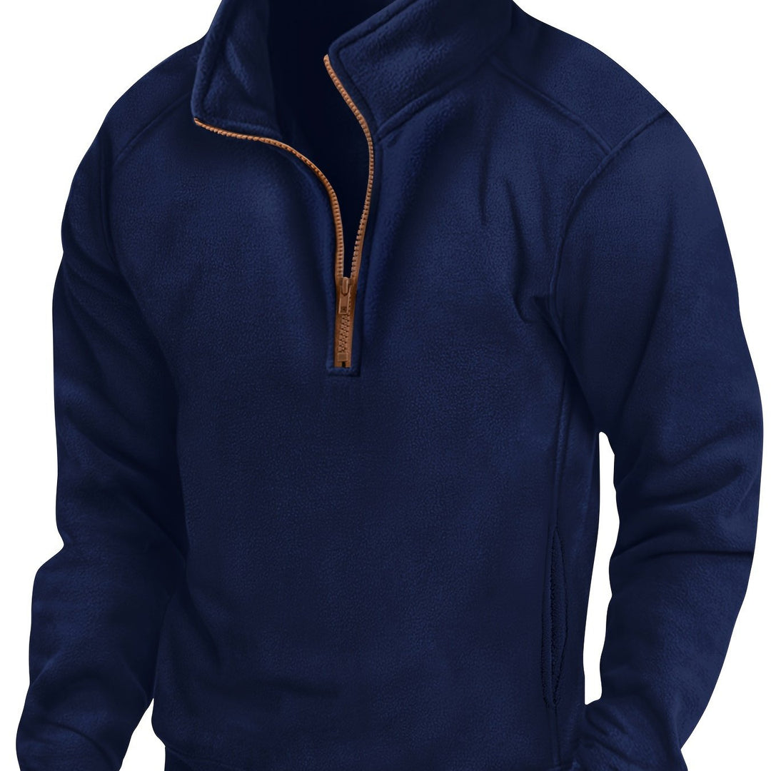 Colton | Pullover med ståkrage og halvglidelås