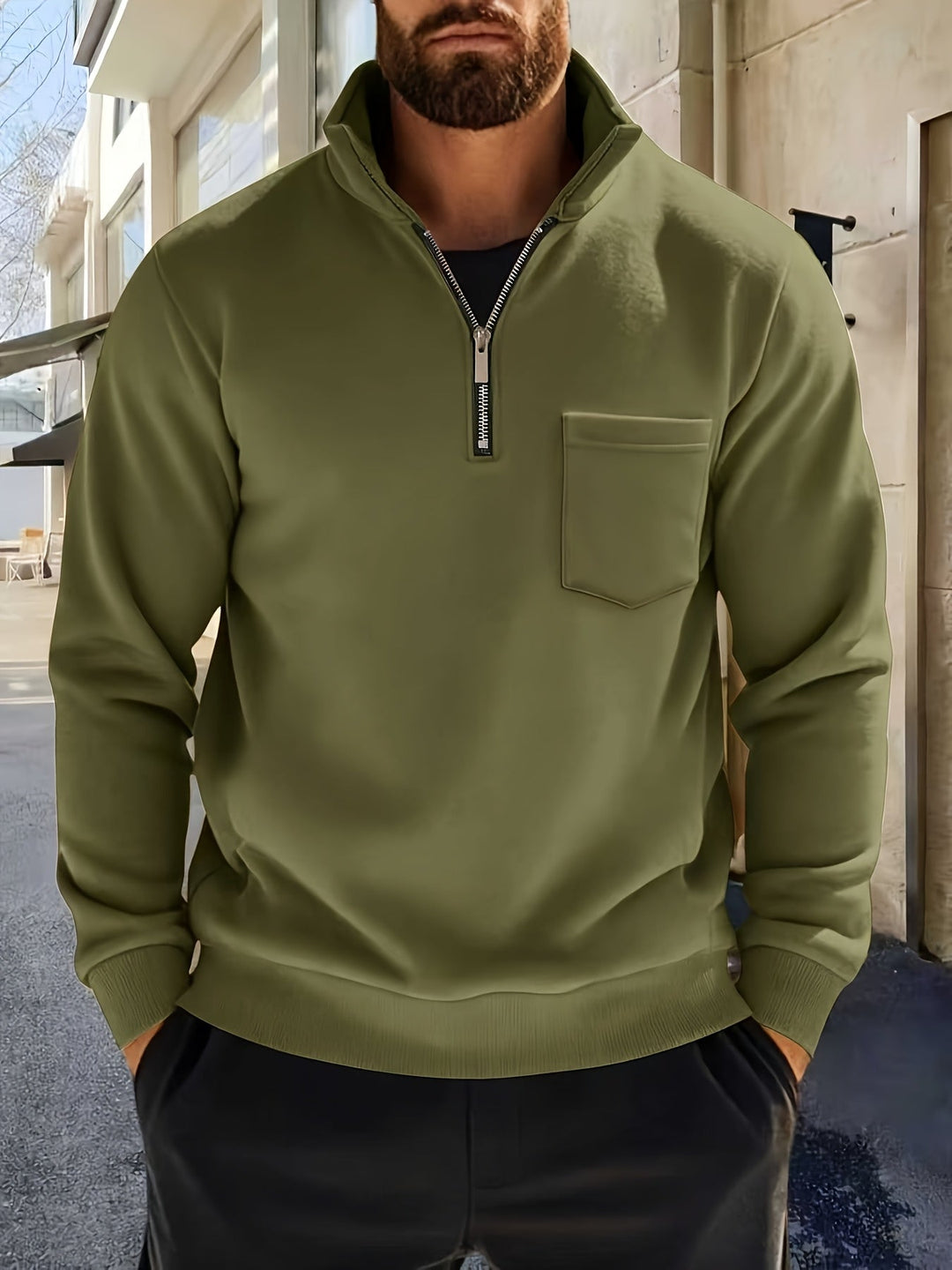 Calvin | Forfinet Half-Zip Genser