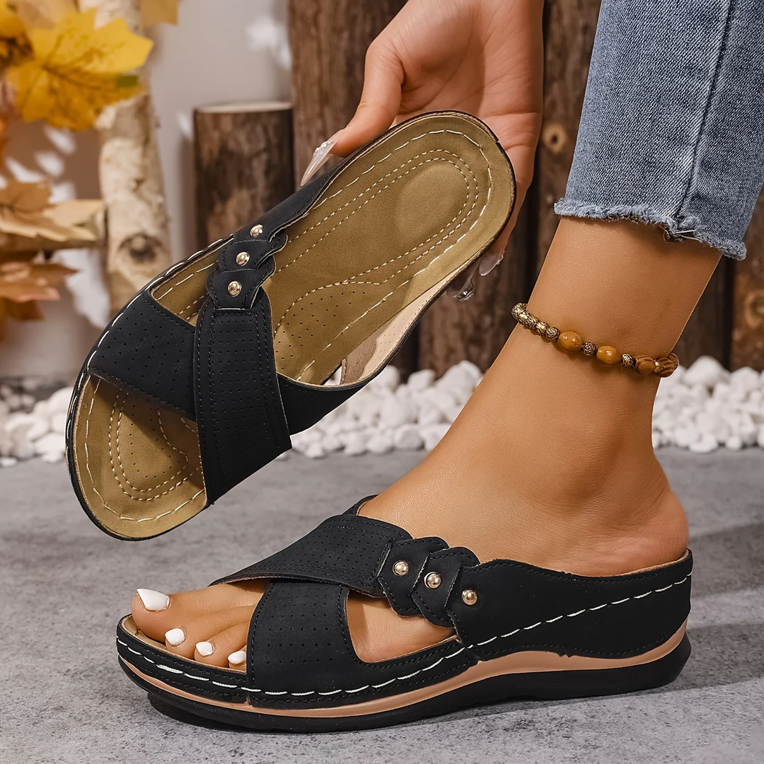 Charlotte | Premium Ortopedisk Kilesandal
