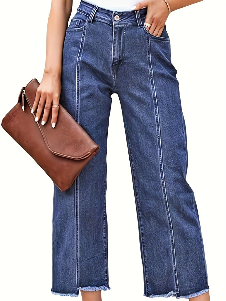 Denise | Tilpassede Croppede Rettbenede Jeans