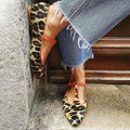 Destiny | Elegante leopardrem flate sko