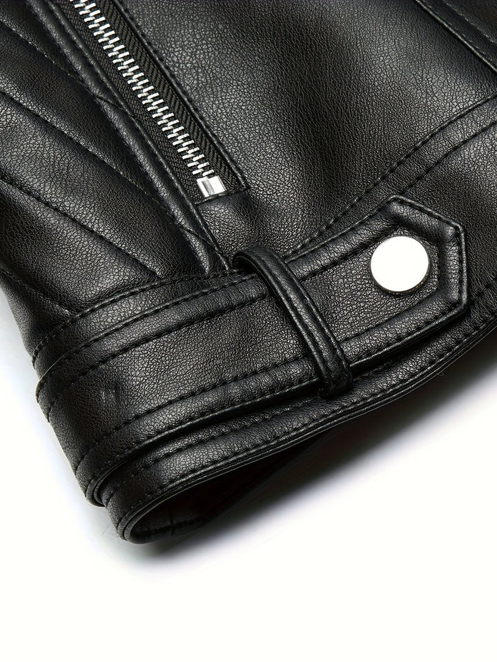 Mabel | Skulpturert Zip-Front Moto Jakke