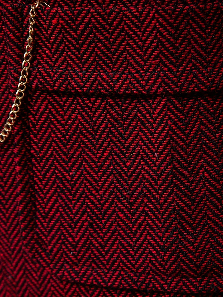 Edmund | Herringbone Enkeltknapp Vest