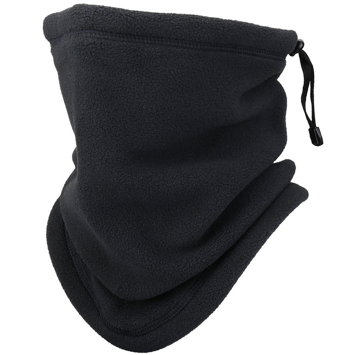 Fleece-halsvarmer med snøring og stopper