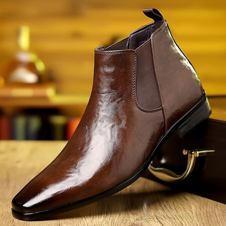 Emory | Polerte Ankel Chelsea Boots