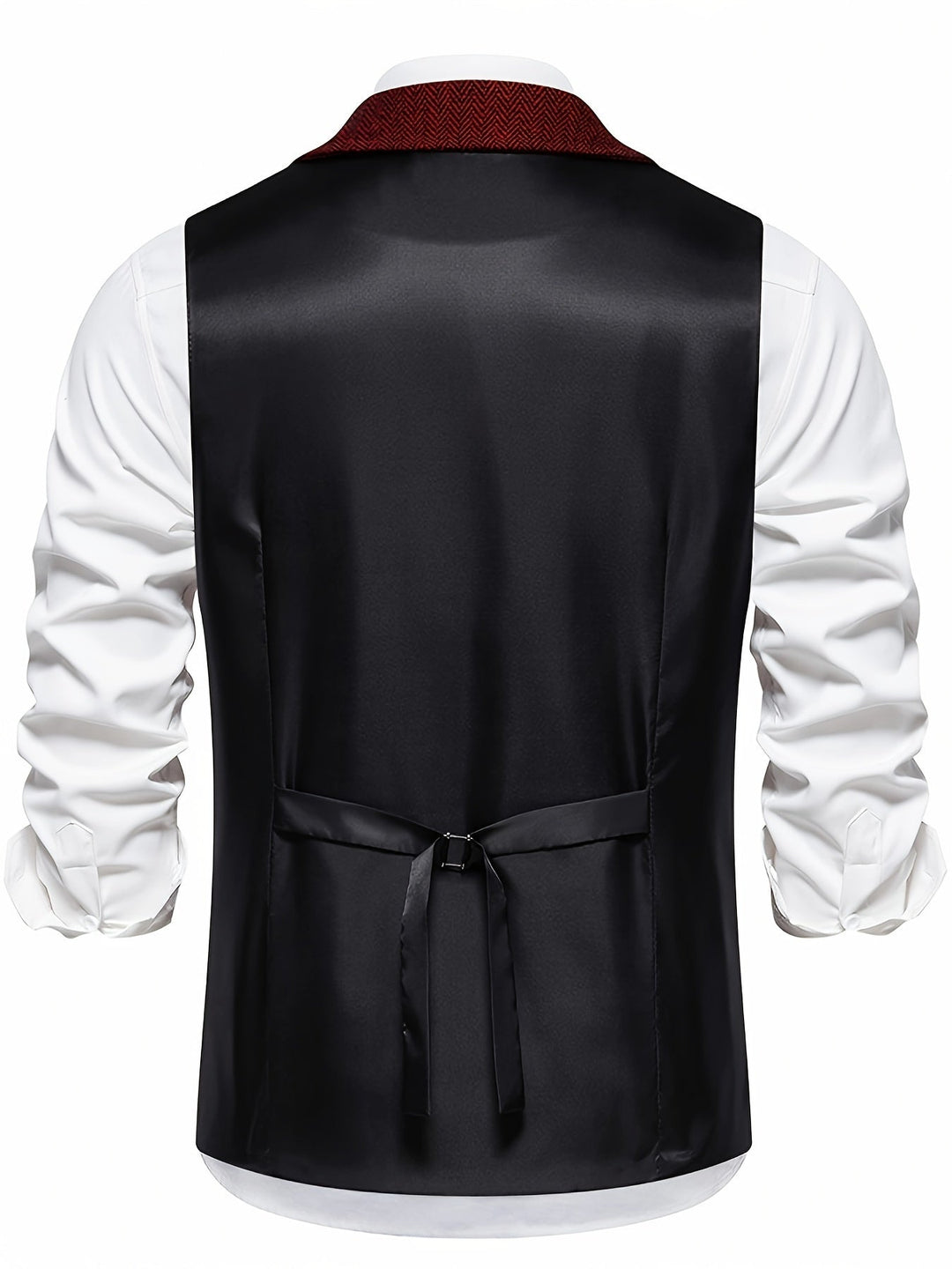 Edmund | Herringbone Enkeltknapp Vest