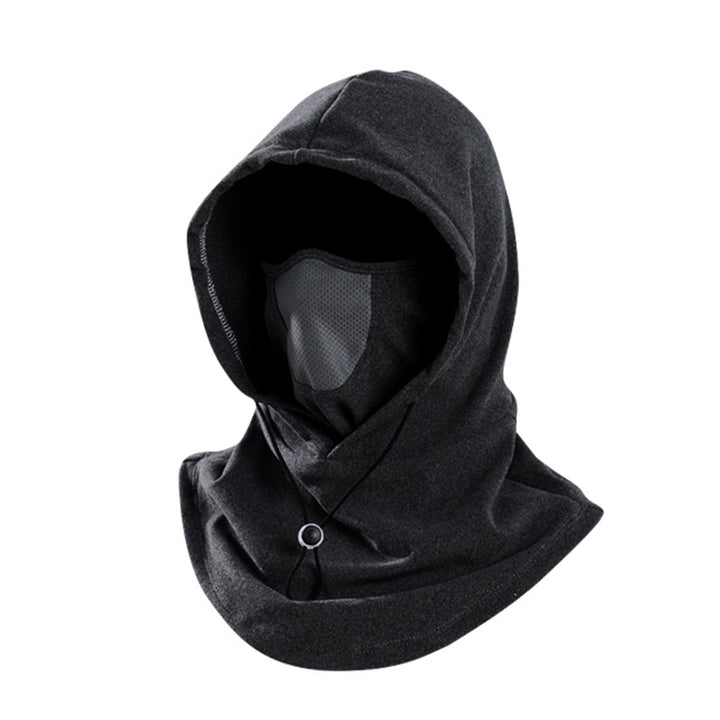 Fleece-balaklava med hette og pustepanel