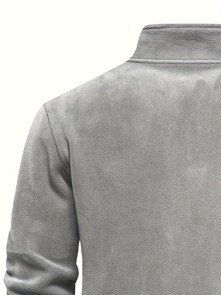 Hugo | Pullover med halvlange glidelås og ståkrage