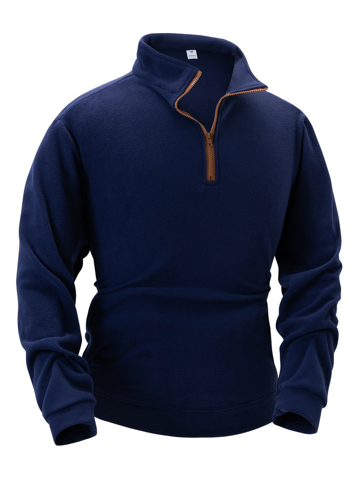 Colton | Pullover med ståkrage og halvglidelås