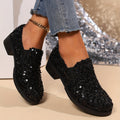 Bernadette | Glitrende Slip-On Loafers