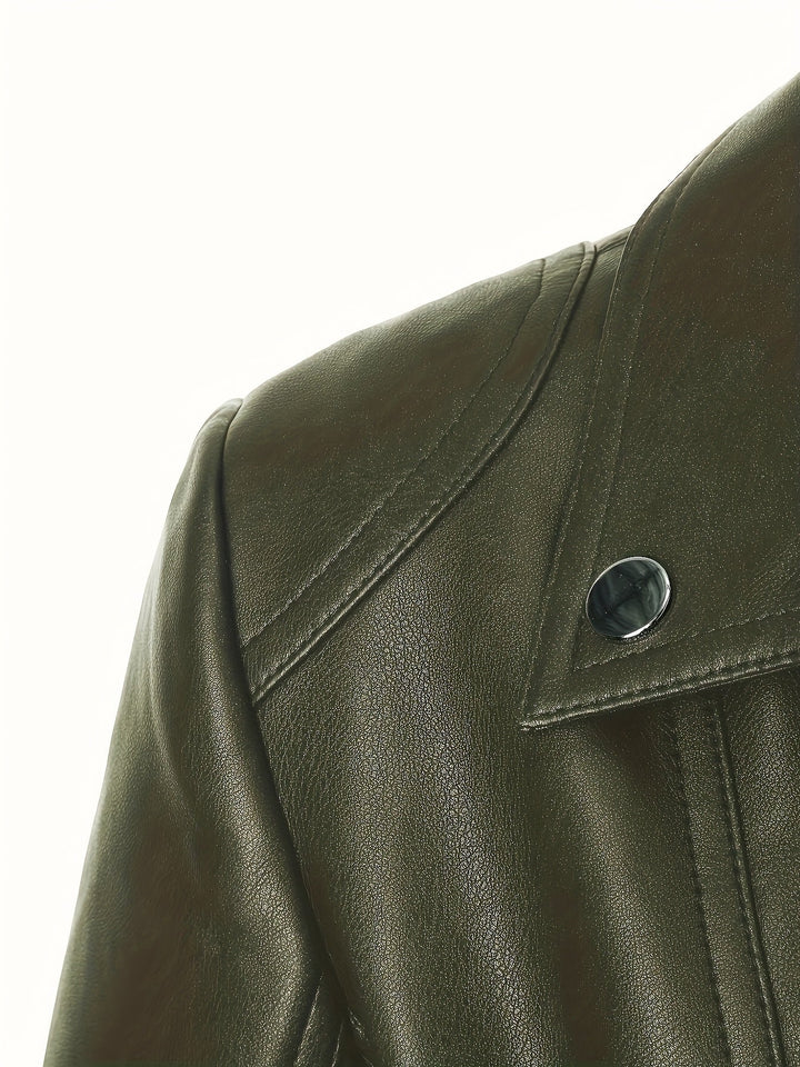 Mabel | Skulpturert Zip-Front Moto Jakke