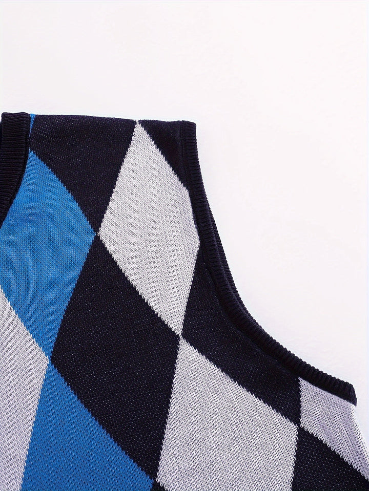 Chandler | Klassisk Argyle Genservest