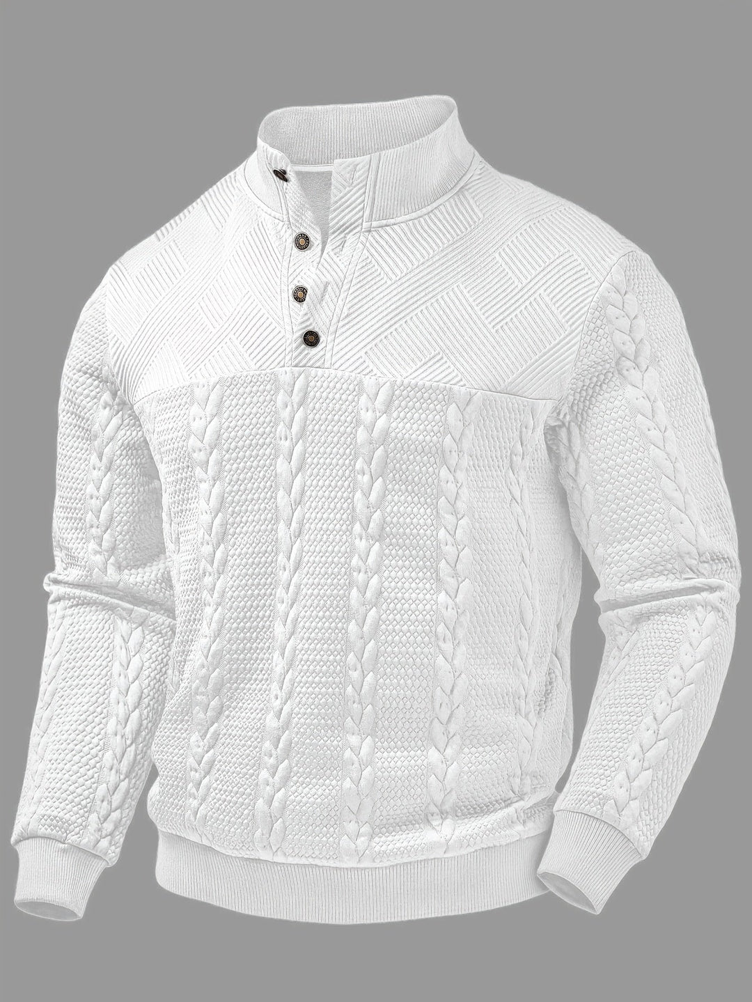 Sterling | Strukturert Pullover med Ståkrage