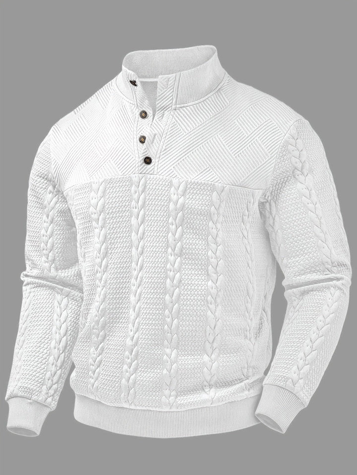Sterling | Strukturert Pullover med Ståkrage