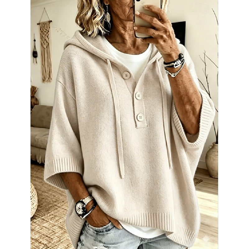 Brooklyn | Casual hettegenser strikket genser