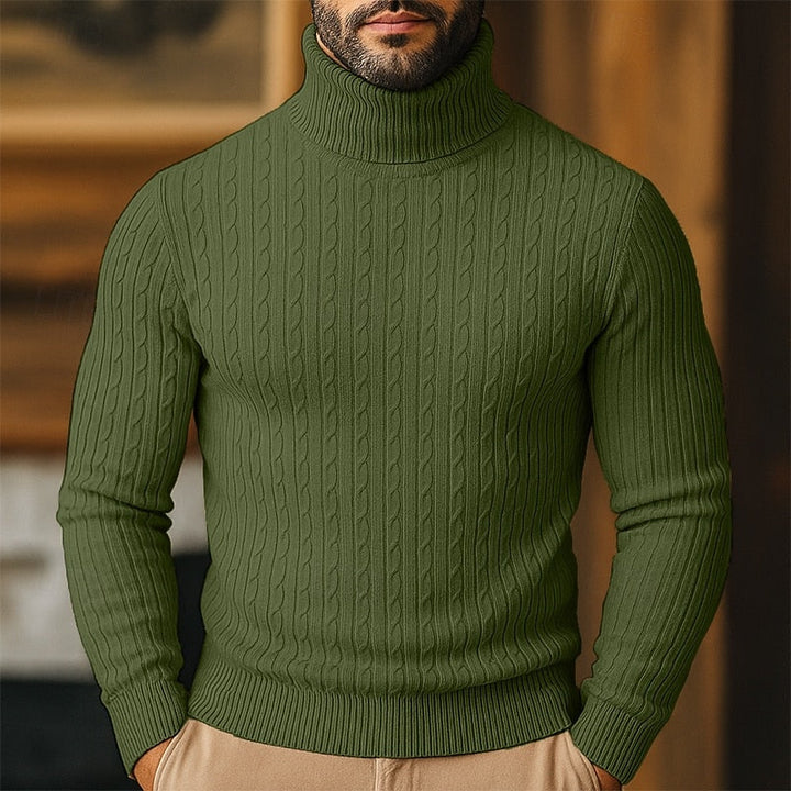 Rupert | Kabelstrikket Turtleneck-genser
