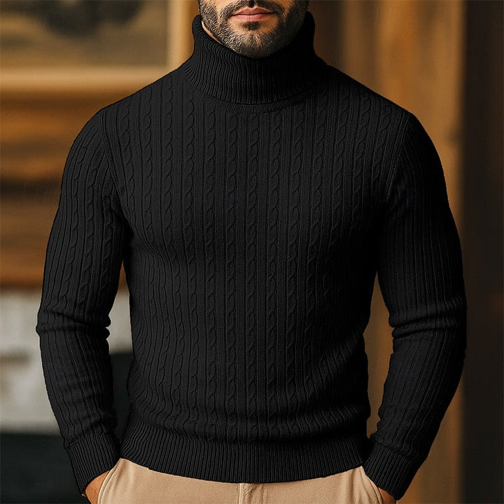 Rupert | Kabelstrikket Turtleneck-genser